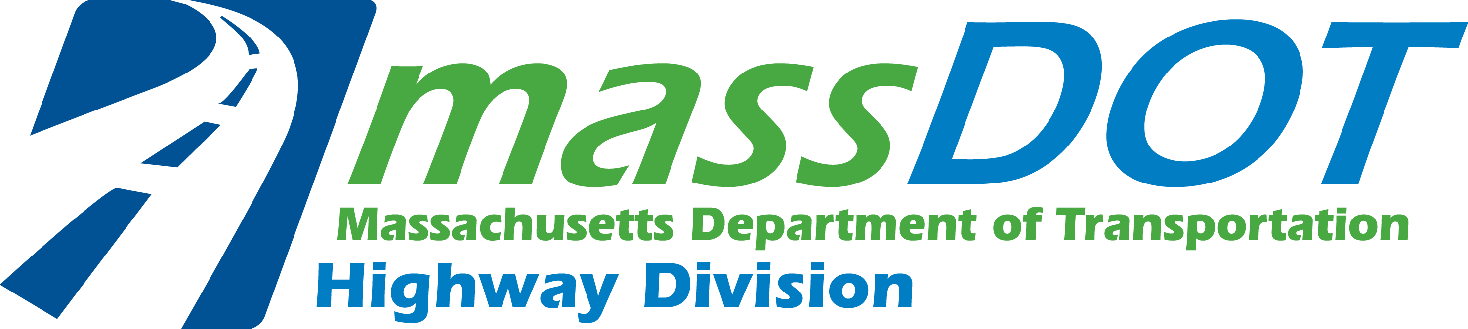 massDOT logo: Massachusetts Department of Transportation Highway Division